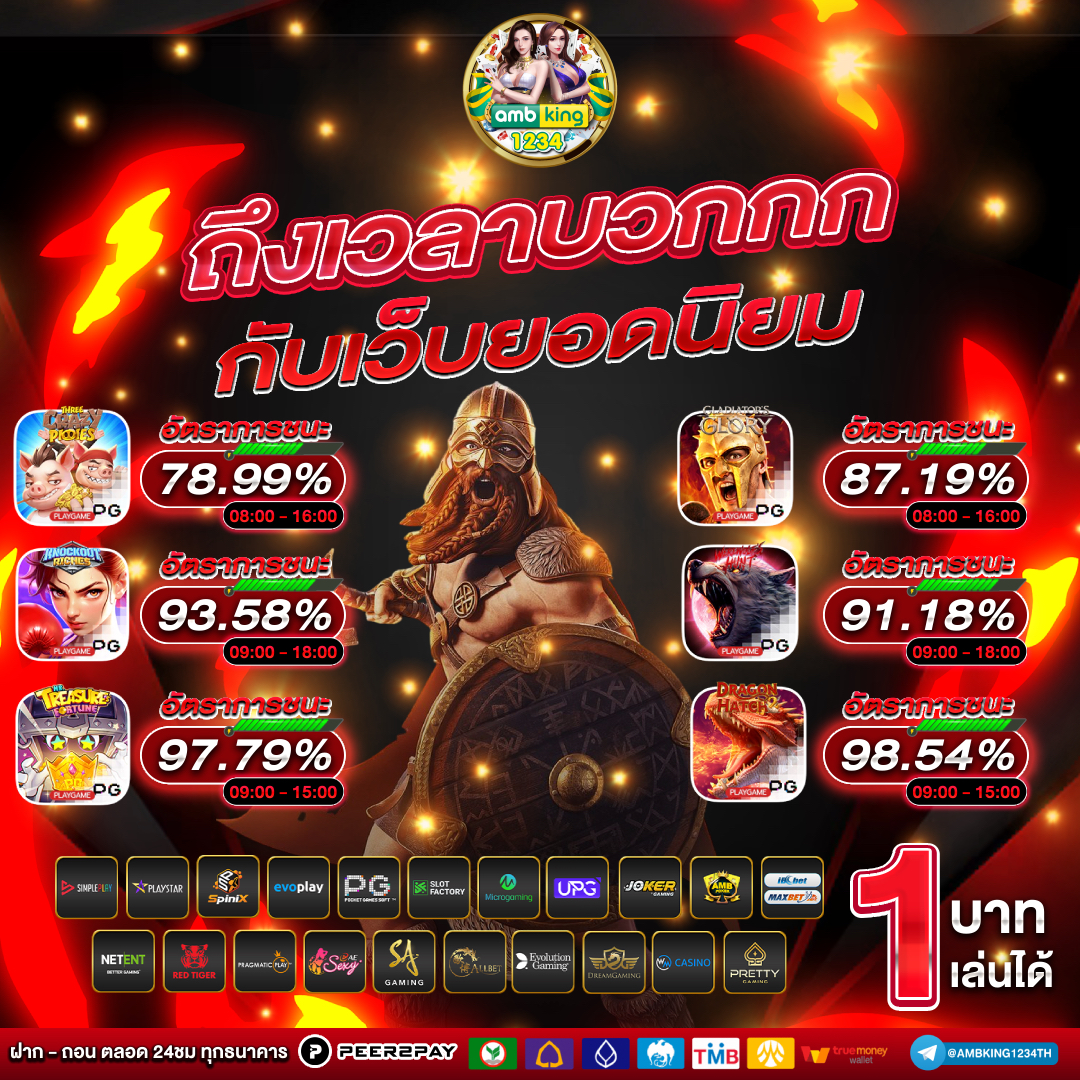 สล็อตรับวอลเลทขั้นต่ํา1บาท - แบนเนอร์โปรโมชั่น