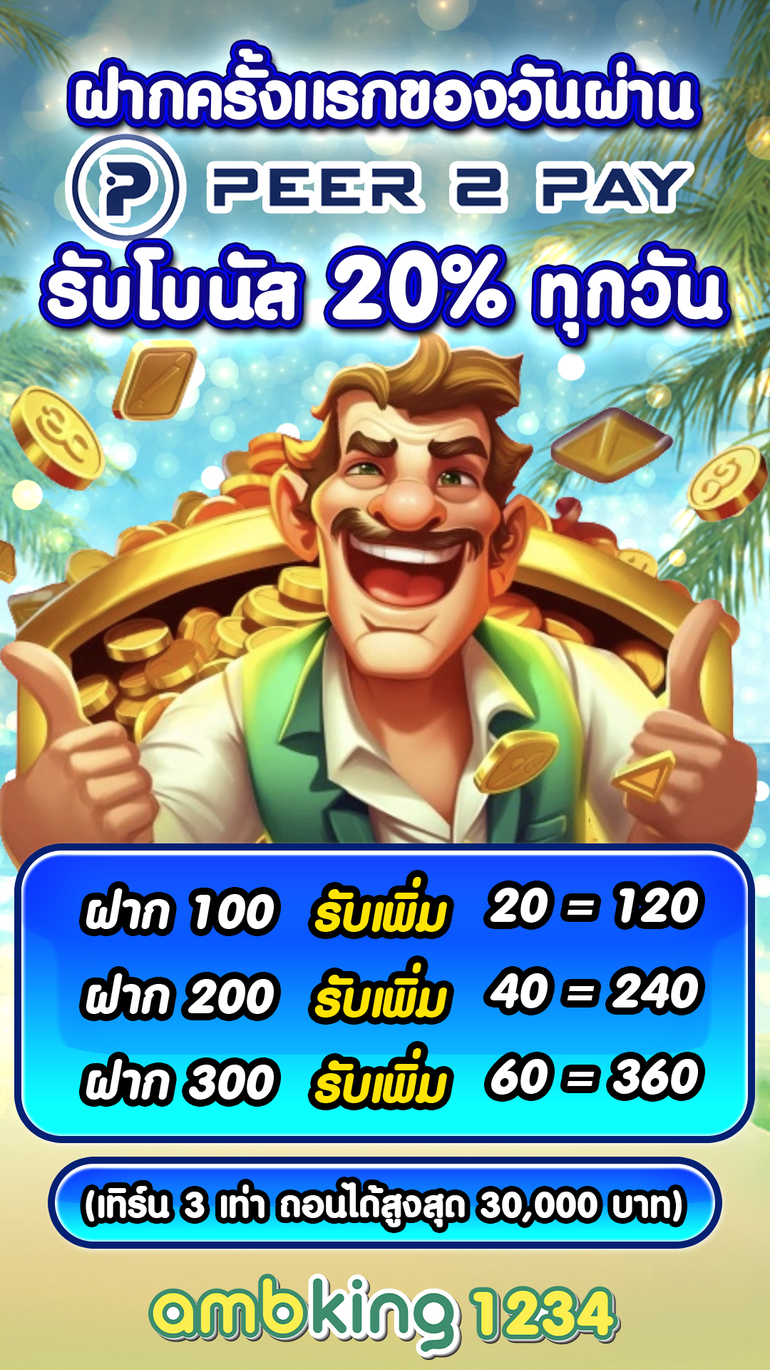 รวมฝาก10รับ100 วอ เลท ล่าสุด - แบนเนอร์โปรโมชั่น